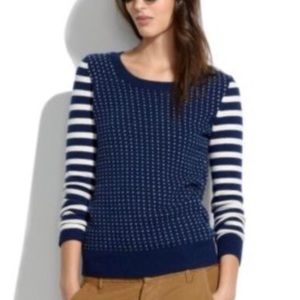 Madewell striped birds eye sweater